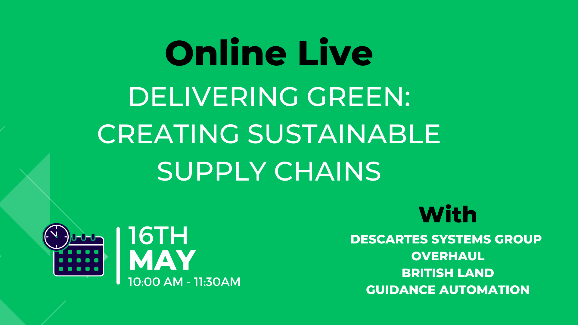 Delivering Green: Creating Sustainable Supply Chains